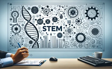 DALL·E-2024-03-11-13.28.52-Create-a-simplified-and-focused-wide-cover-image-for-an-article-about-the-importance-of-STEM-education-in-preparing-students-for-the-future.-The-image